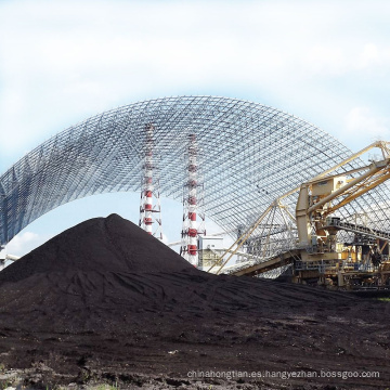 Resistencia al viento y anti -sísmico prefabricado Techo de acero armado para cobertizo de carbón
